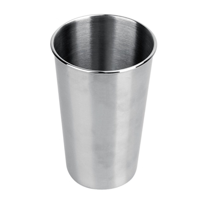 Stainless steel pint glass
